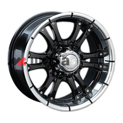 картинка 8x16/6x139,7 ET10 D93,1 161 BKL (Колпак+лого)