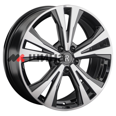 картинка 7x18/5x108 ET33 D60,1 CHR110 BKF (конус, C570)