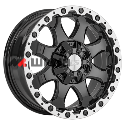 картинка 8x17/5x150 ET45 D110,1 1375 BKL (конус, Колпак+лого)