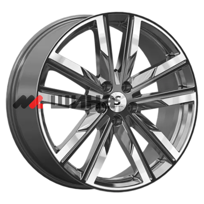 картинка 8x20/5x112 ET41 D57,1 КР014 (Tiguan) Diamond Gloss Graphite