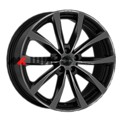 картинка 7x17/5x114,3 ET35 D76 Wolf Gloss Black