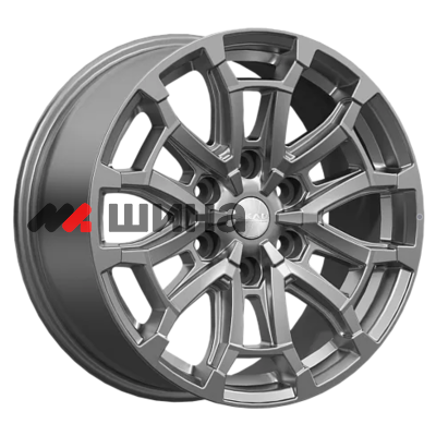 картинка 8x18/6x139,7 ET25 D106,1 Авилис (КЛ374) Графит