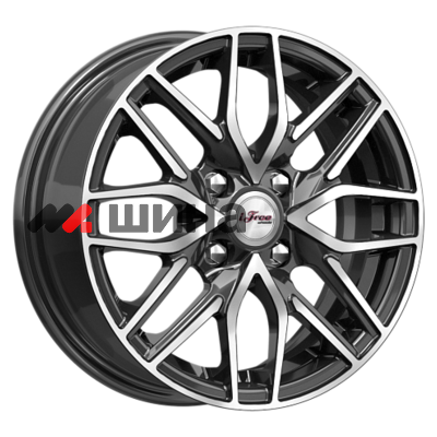 картинка 5,5x14/4x100 ET40 D60,1 Кайкос (КС1001) Блэк Джек