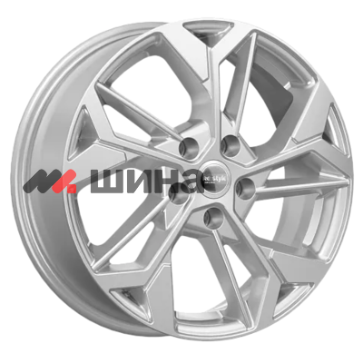 картинка 6,5x17/5x108 ET43 D65,1 КС1062 Сильвер