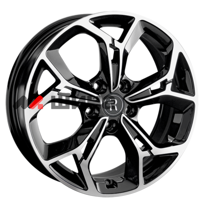 картинка 7x17/5x108 ET40 D65,1 CHR95 BKF (конус, C570)