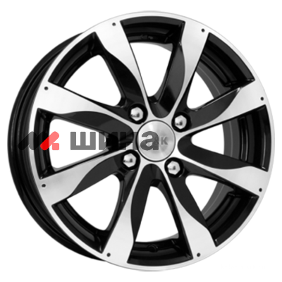 картинка 5,5x14/4x100 ET39 D67,1 Джемини (КС480) Алмаз черный