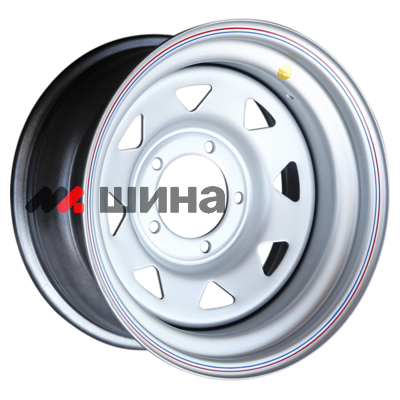 картинка 8x16/5x139,7 ET-19 D110 УАЗ (треуг. мелкий) Серебристый