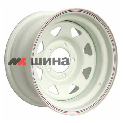 картинка 7x15/5x139,7 ET0 D110 УАЗ (треуг. мелкий) Белый