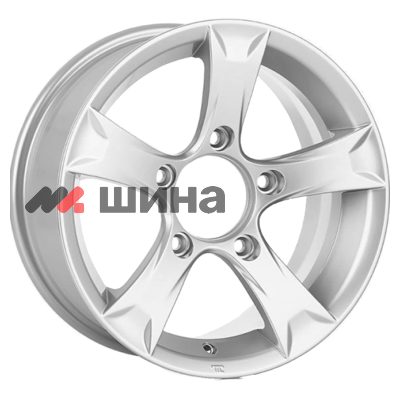 картинка 6,5x15/5x139,7 ET30 D98 Триал (КС621) Сильвер
