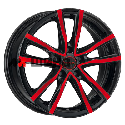 картинка 7x17/5x114,3 ET40 D76 Milano Black Red Face