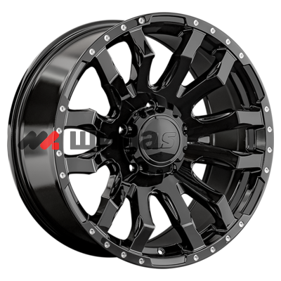 картинка 9x20/5x150 ET25 D110,5 1294 BK (конус, Колпак+лого)