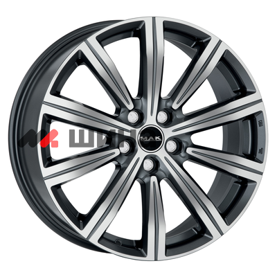 картинка 9x22/5x112 ET48 D66,6 Birmingham Gunmetal Mirror Face