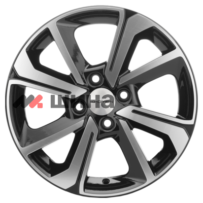 картинка 6x15/4x100 ET39 D56,6 KHW1501 (Cobalt) Black-FP