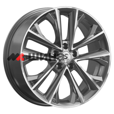 картинка 7x18/5x112 ET43 D57,1 КР012 (Tiguan) Diamond Gloss Graphite