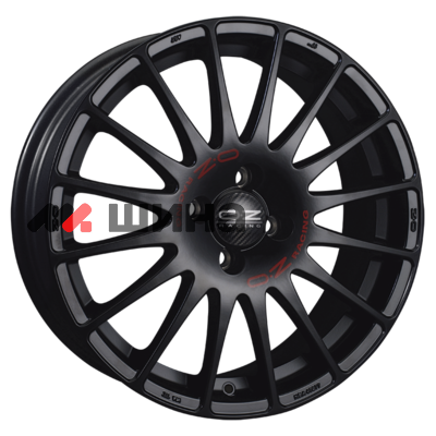 картинка 8x17/5x112 ET35 D75 Superturismo GT Matt Black + Red Lettering