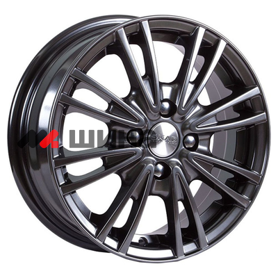 картинка 5,5x14/4x98 ET39 D58,6 Пантера (КЛ109) Графит