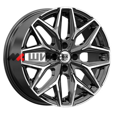 картинка 7x17/5x110 ET32 D65,1 Ариус (КС1187) Алмаз черный